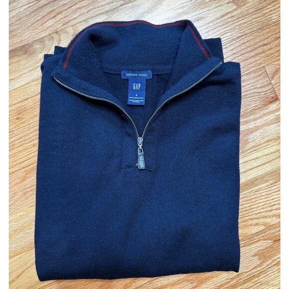 Vintage GAP Merino Wool Zip Sweater - perfect condition Light - Picture 1 of 6